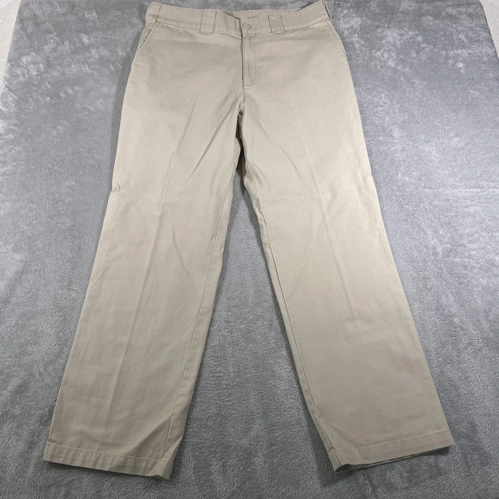 Patagonia Pants Mens 35 Khaki Canvas Hiking Organic Cotton Straight Leg Outdoor
